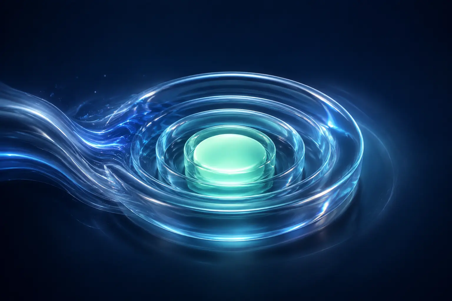 A resilient neo-mint reserve protected within layered translucent glass from an approaching shock wave